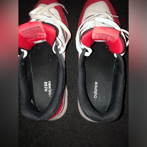 New Balance 997H shoes. Mens size 9.5 US. Red/Gray color. - Picture 11 of 14